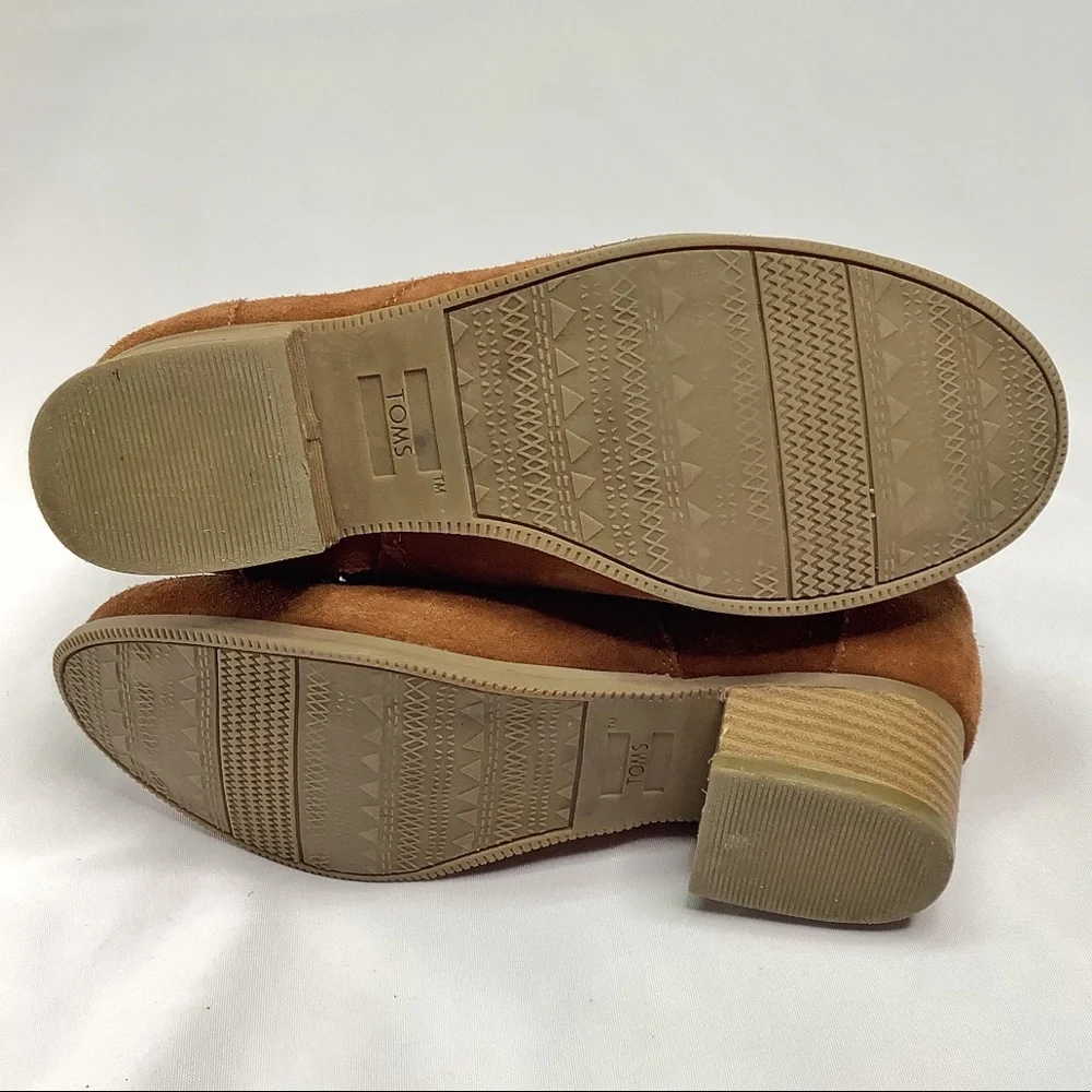 Toms Suede Ankle Booties Size 5